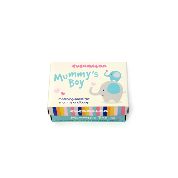 Meias Duo Mamã e Eu (Bebé Menino) - Conjunto 2 Pares com Caixa Presente - Image 4