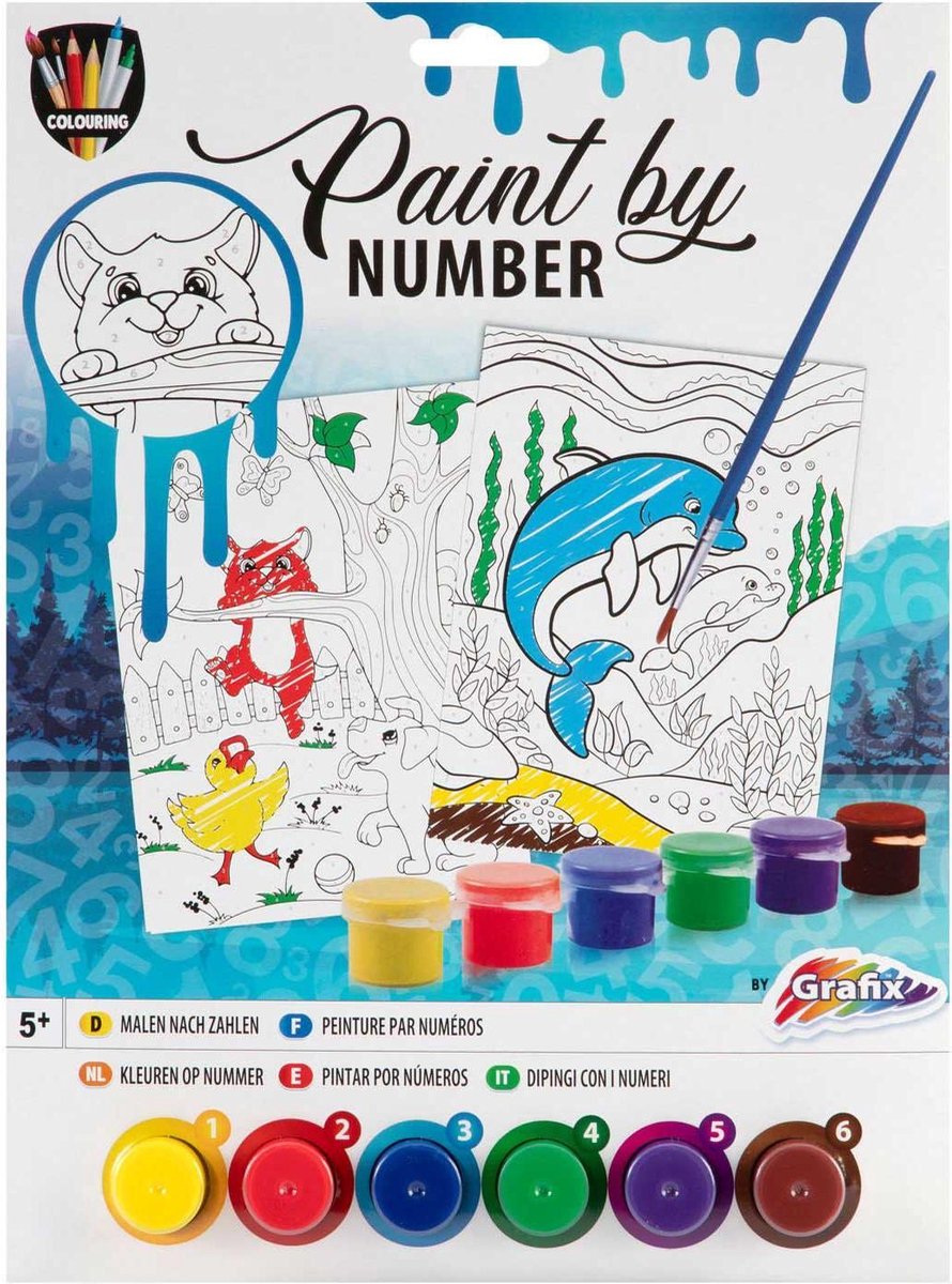 Desenho para pintar com números, kits de pintura com números